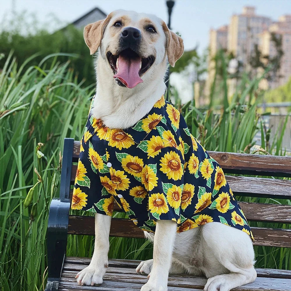 Sunflower Breathable Dog Shirt