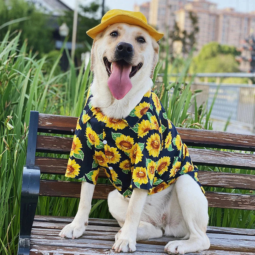 Sunflower Breathable Dog Shirt lovepetin