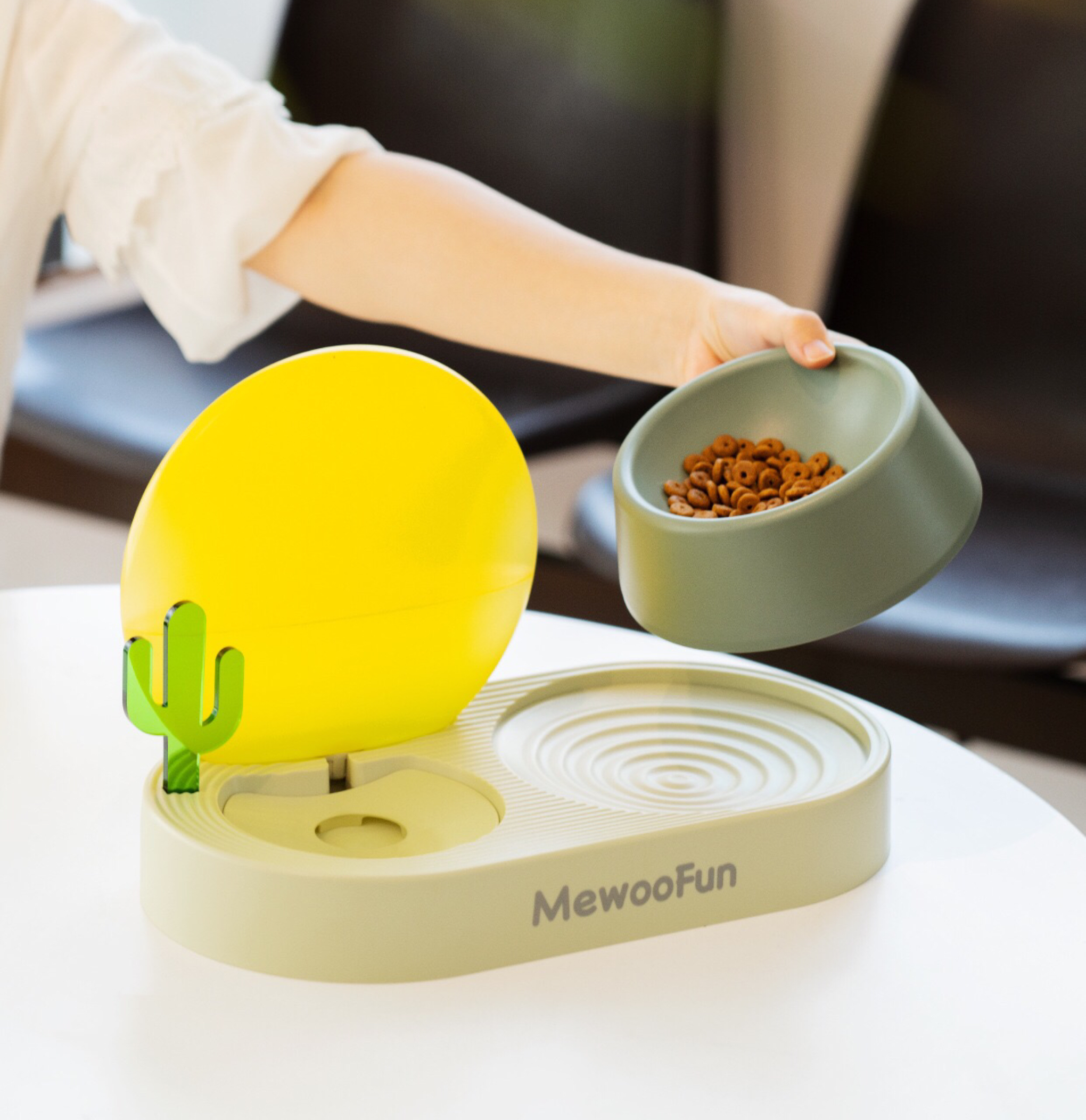 Sunset Cactus Creative Pet Food Bowl lovepetin.com