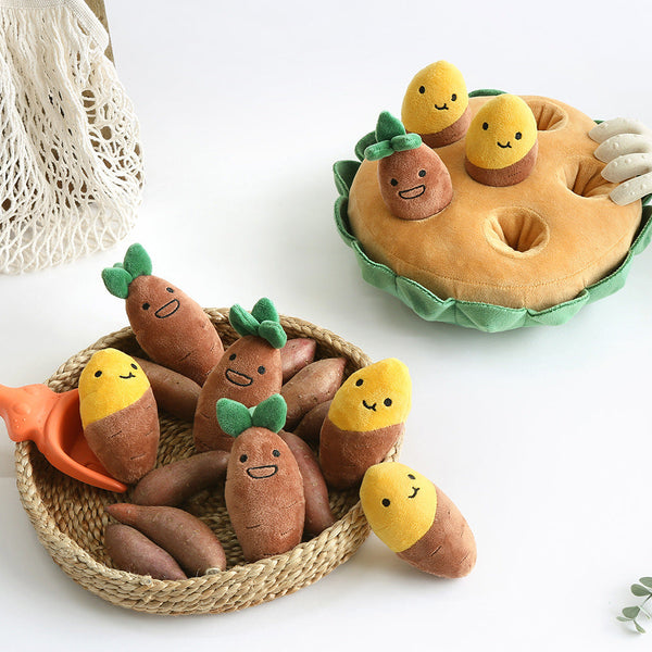 Sweet Potato Set Plush Toys with Sound lovepetin.com