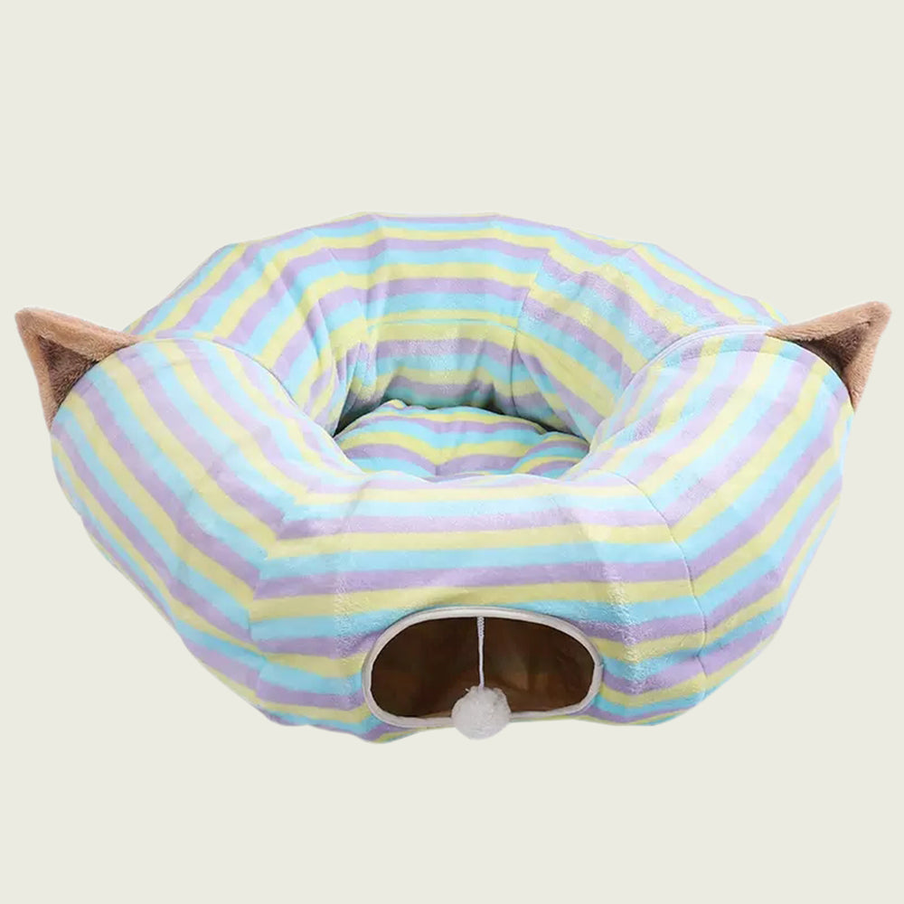 Three Foldable Cat Tunnel Styles in Strip Design lovepetin.com