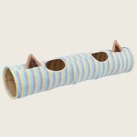 Three Foldable Cat Tunnel Styles in Strip Design lovepetin.com