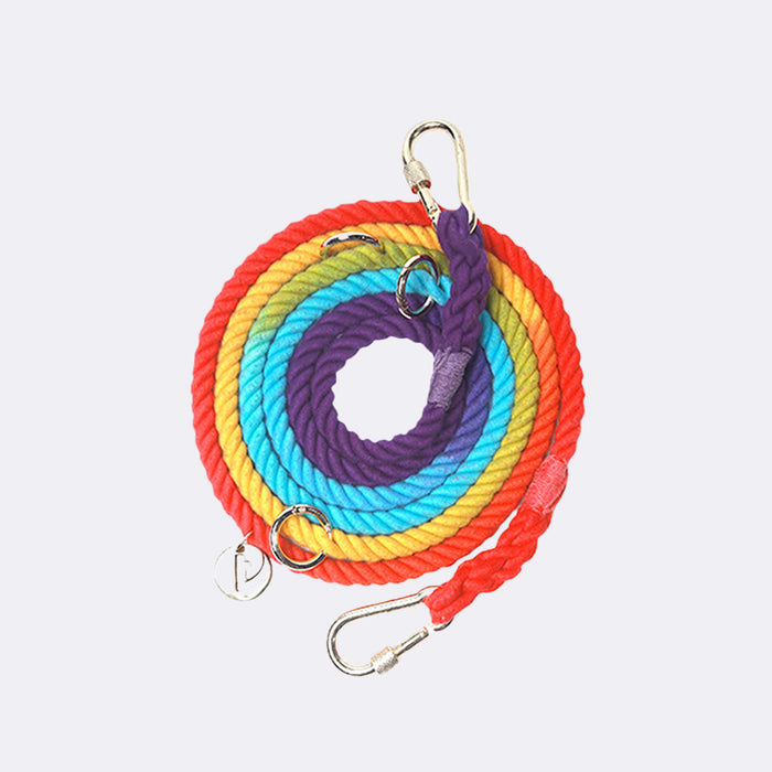 Tinklylife Rainbow Color Handy Crossbody Dog Leashes lovepetin.com