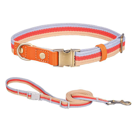 Top Layer Cowhide With Aluminum Buckle Dog Collar lovepetin.com