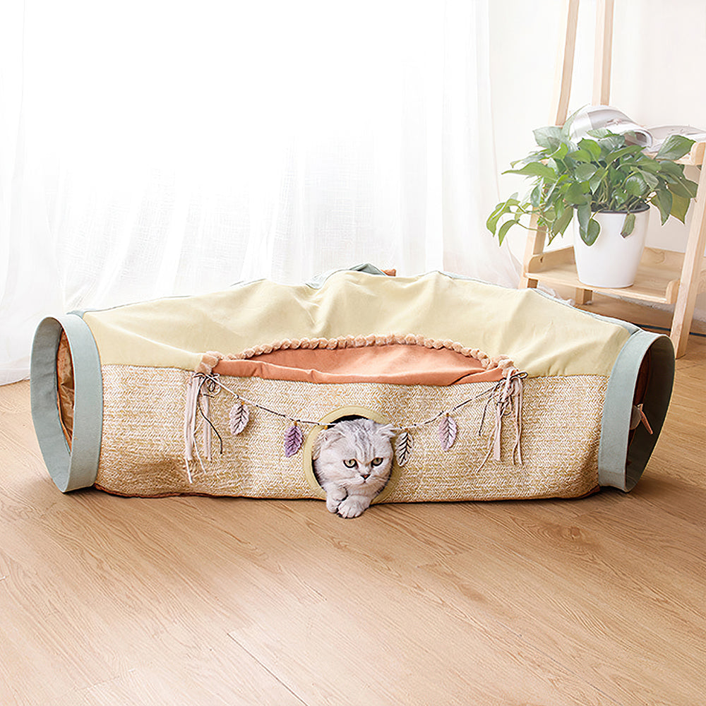 Tribe Style Cat Tunnel lovepetin.com