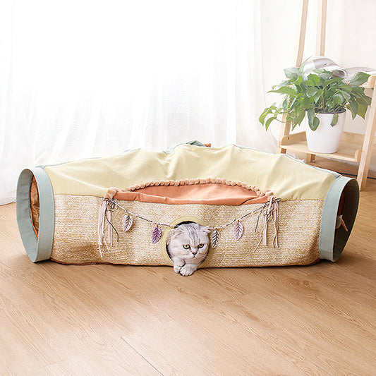 Tribe Style Cat Tunnel lovepetin.com