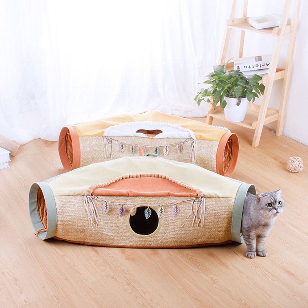 Tribe Style Cat Tunnel lovepetin.com