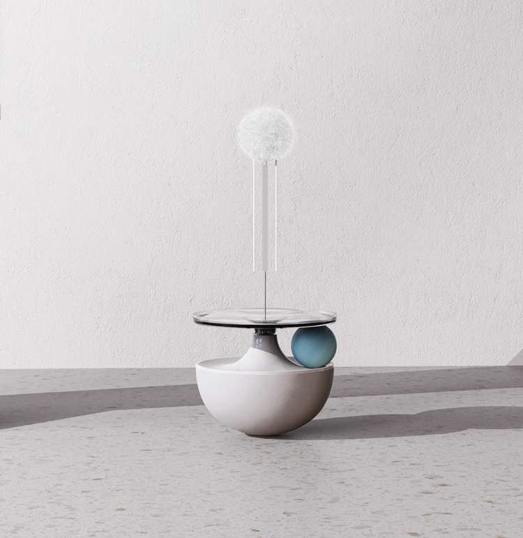 Tumbler Cat Toy with Riband lovepetin.com