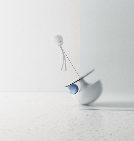 Tumbler Cat Toy with Riband lovepetin.com