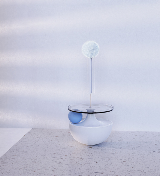 Tumbler Cat Toy with Riband lovepetin.com