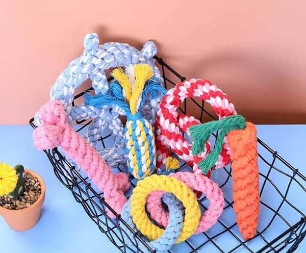 Various Styles of Chewing Rope Toy lovepetin.com