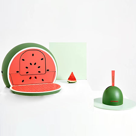 Watermelon and Grapefruit Enclosed Cat Litter Box lovepetin.com