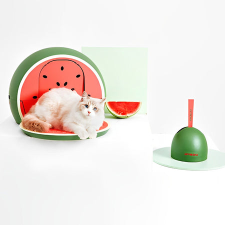 Watermelon and Grapefruit Enclosed Cat Litter Box lovepetin.com