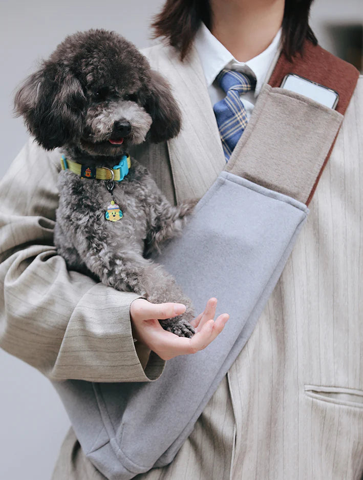 Wool Cross Body Pet Travel Bag