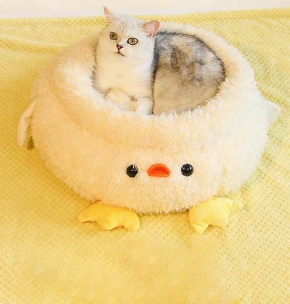 Yellow Duck Cat Bed lovepetin.com