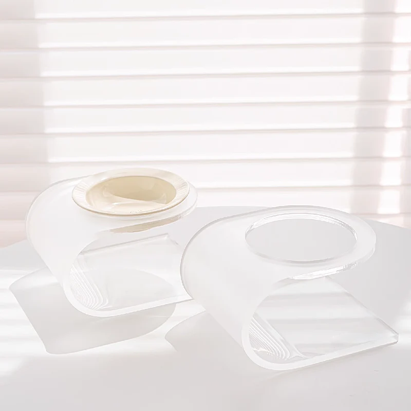 acrylic pet bowl stand