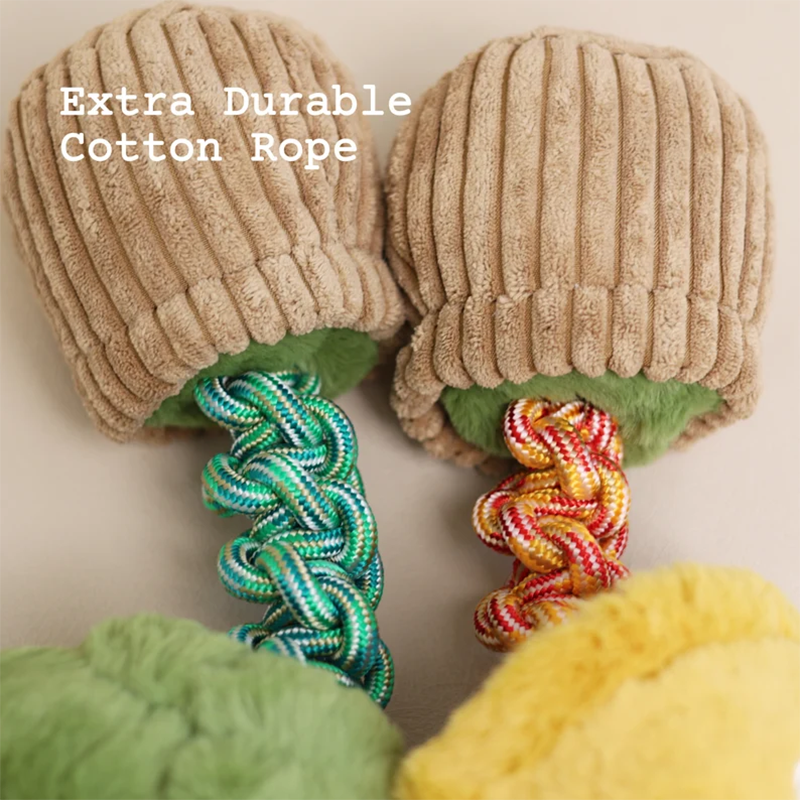 Knotted Dog Rope Mushroom Knot Dog Rope Toy