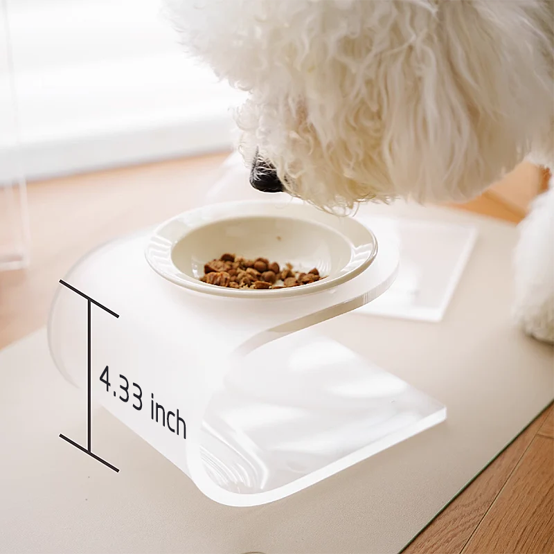 ceramic pet bowls with stand