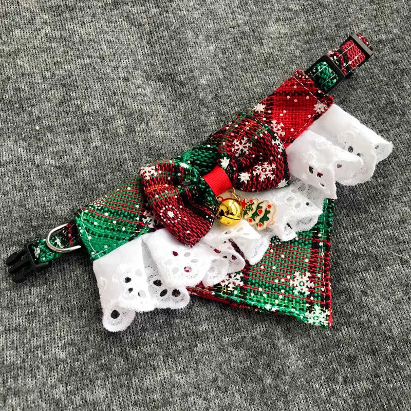 Christmas Series Cat Bow Tie & Scarf