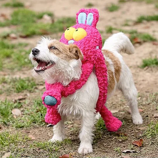 Long Hare Dog Rope Tug Toy 1